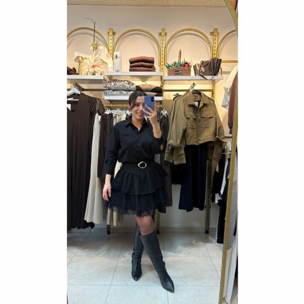 Kat Kat Volanlı Mini Elbise