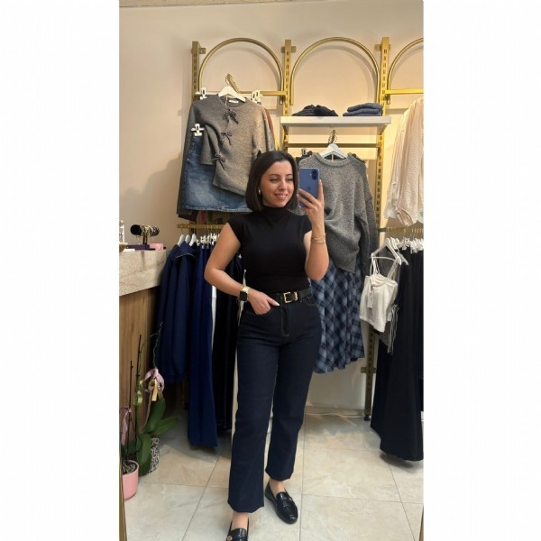 Yüksek Bel Boyfit Pantolon